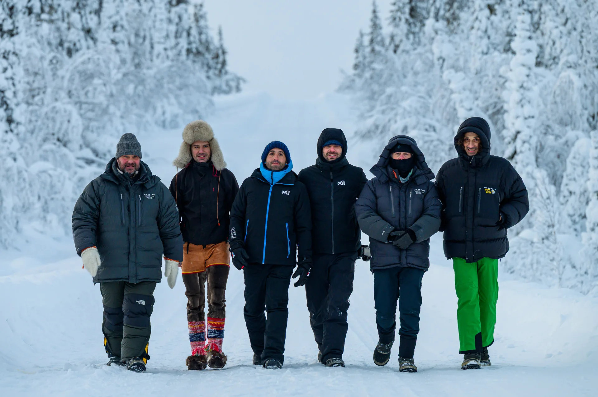 &Eacute;quipe tournage Laponie
